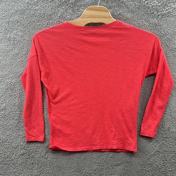 Lilly Pulitzer Long Sleeve T Shirt Pink Coral Pima Cotton XS - Picture 6 of 8